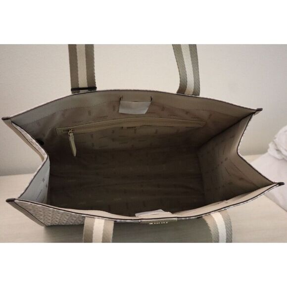 DKNY R41AFD61-gu0 Women's Beige Monogram Cassie Large Book Tote Bag - Picture 14 of 16